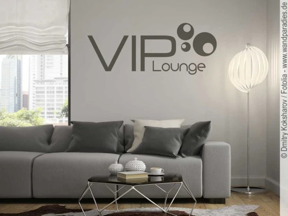 Wandtattoo VIP Lounge für die Wand im VIP Bereich