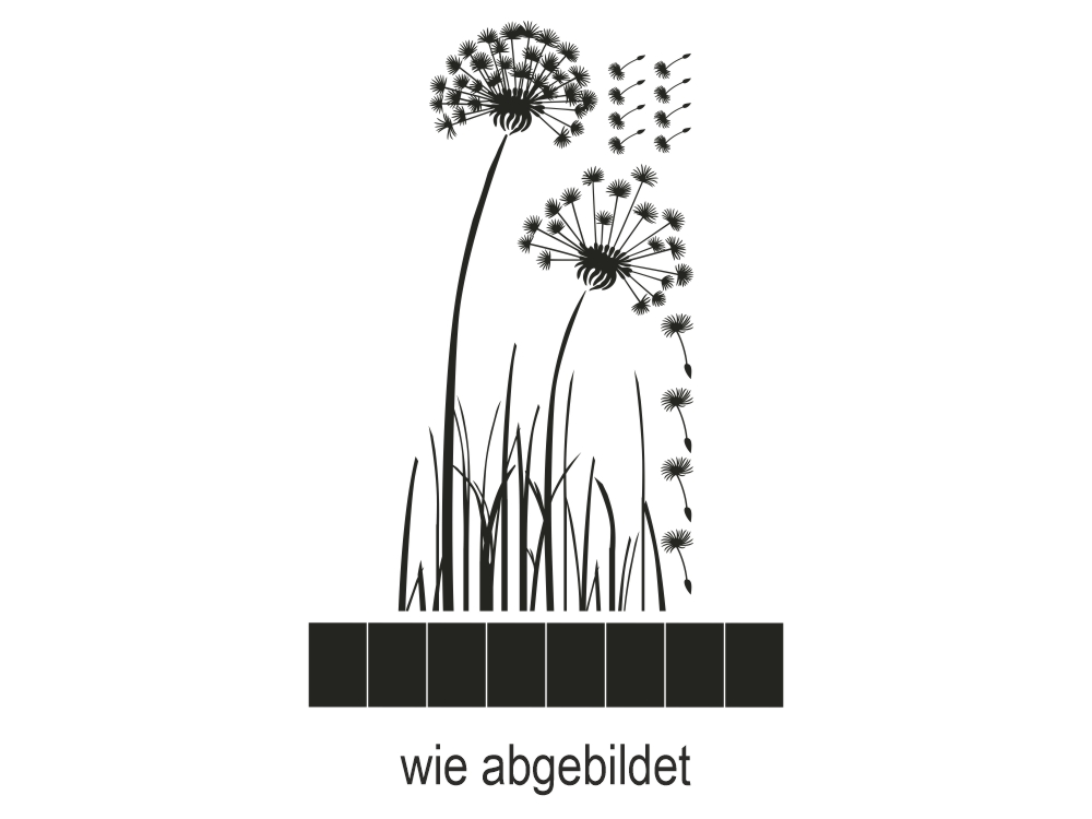 wie abgebildet