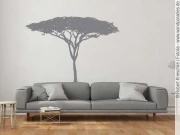 Preview: Wandtattoo mit afrikanischem Savannenbaum