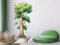 Preview: Wandtattoo Aquarell Pappel auf heller Wand