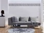 Preview: Wandtattoo mit einer griechischen Bordüre über Couch