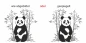 Preview: Wandtattoo Bunte Bambuspflanze mit Panda - Ansicht Ausrichtung Preview: Wandtattoo Bunte Bambuspflanze mit Panda - Ansicht Ausrichtung