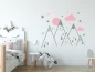 Preview: Wandtattoo Bunte Berge im Kinderzimmer