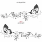 Preview: Bunter Aufkleber mit Schmetterling und Ornament Preview: Bunter Aufkleber mit Schmetterling und Ornament