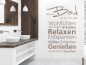 Mobile Preview: Wandtattoo mit Wortwolke Dieses Bad für das Badezimmer