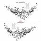 Preview: Wandtattoo Farbiges Ornament - Ansicht Ausrichtung Preview: Wandtattoo Farbiges Ornament - Ansicht Ausrichtung