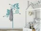 Preview: Wandtattoo Garderobe Baum mit Eule fürs Kinderzimmer