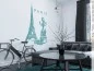 Mobile Preview: Wandtattoo mit Eiffelturm in Paris