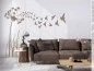 Preview: Wandtattoo Pusteblume mit Vögeln für Ihre Wand im Wohnzimmer