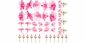 Preview: Wandtattoo Set Hibiskusblüten zur freien Anordnung Preview: Wandtattoo Set Hibiskusblüten zur freien Anordnung