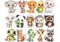 Preview: Wandtattoo Set Sweet Pets zur freien Anordnung