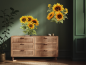 Preview: Wandtattoo Sonnenblumen Dekoset Preview: Wandtattoo Sonnenblumen Dekoset