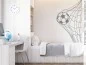 Preview: Wandtattoo mit Fußball im Tor fürs Kinderzimmer