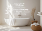 Preview: Wandtattoo Wellness über Badewanne