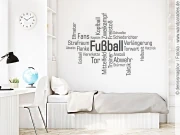 Preview: Wandtattoo Fußball für das Jugendzimmer