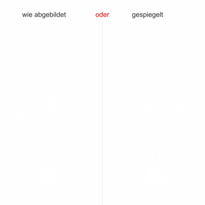 Preview: Wandtattoo Bambusstrauch und Vögel am Ufer Preview: Wandtattoo Bambusstrauch und Vögel am Ufer - Ausrichtung und Farbauswahl