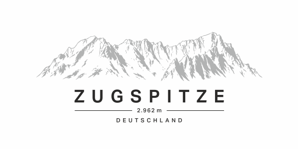 Preview: Wandtattoo Berglandschaft Zugspitze