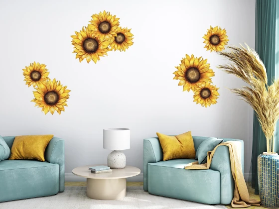 Wandtattoo Set Sonnenblumen