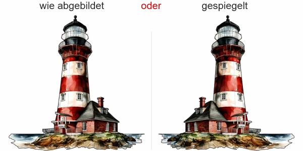 Wandtattoo bewohnter Leuchtturm