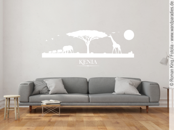 Preview: Wandtattoo Landschaft Kenia Preview: Wandtattoo Landschaft Kenia
