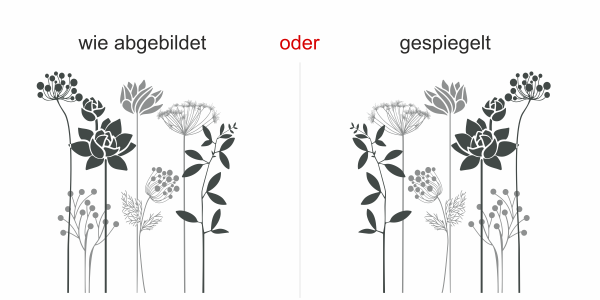 Preview: selbstklebende Garderobe mit Blumen