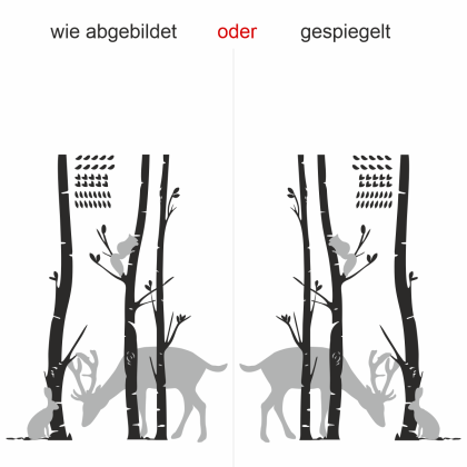 Preview: Wandtattoo Garderobe Tiere im Wald Preview: Wandtattoo Garderobe Tiere im Wald