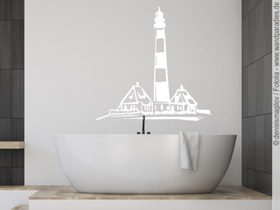 Preview: Wandtattoo Leuchtturm Preview: Maritimes Wandtattoo
