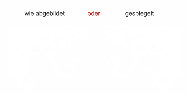 Preview: Wandtattoo Dschungel Preview: Wandtattoo mit Dschungel Motiv - Ansicht Ausrichtung und Farbauswahl