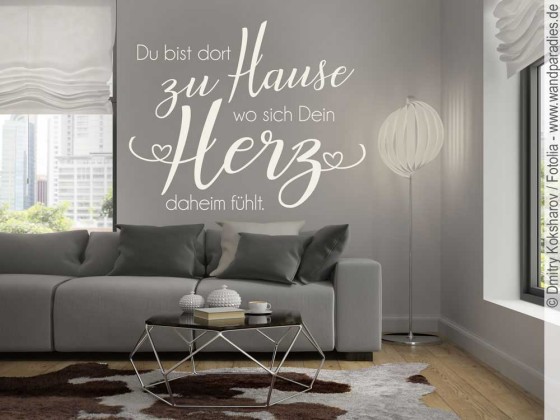 Preview: Wandtattoo Du bist dort zu Hause Preview: Wandtattoo Du bist dort zu Hause