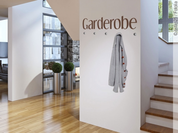 Preview: Wandsticker Garderobe Preview: Wandsticker Garderobe