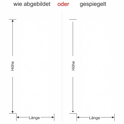 Wandtattoo Banner mit Blättermotiv