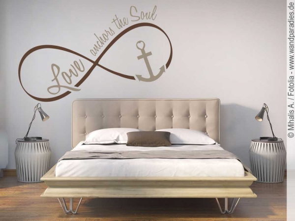 Preview: Wandtattoo Love anchors the soul Preview: Wandtattoo Love anchors the soul
