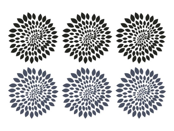 Preview: Wandtattoo Set Blüten Preview: Wandtattoo Set mit bunten Blüten