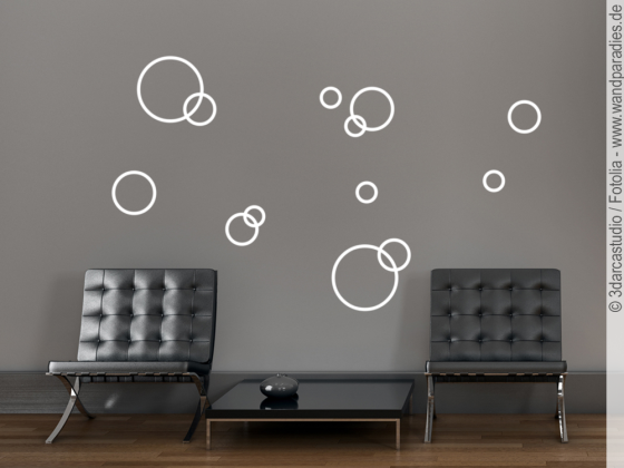 Preview: Wandaufkleber Ringe