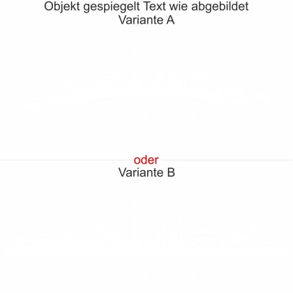 Skyline von Stuttgart als Wandsticker - Ansicht Ausrichtung - Variante und Farbauswahl