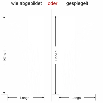 Ein Wandtattoo Banner mit Gras für den Flur
