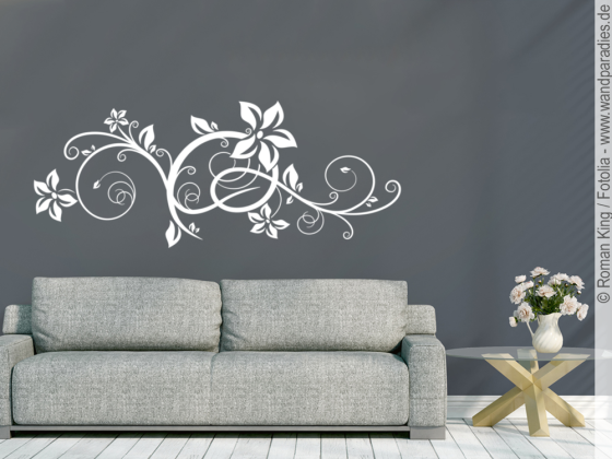 Preview: Wandtattoo Ornament Blüten Preview: Wandtattoo Ornament Blüten