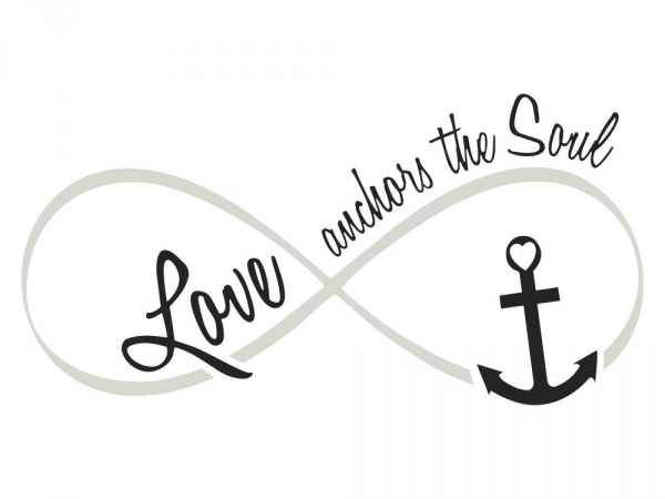 Preview: Wandtattoo Love anchors the soul Preview: Wandtattoo Love anchors the soul