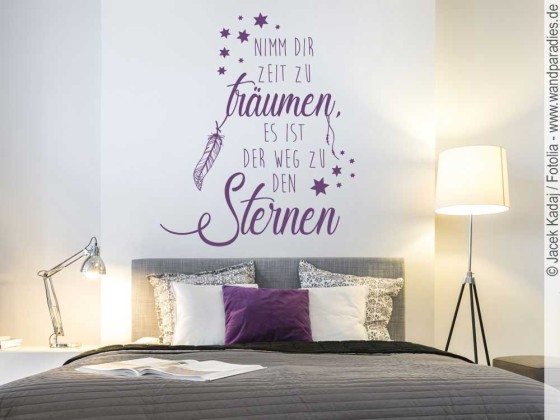 Preview: Wandspruch Nimm dir Zeit zu träumen Preview: Wandspruch Nimm dir Zeit zu träumen, es ist der Weg zu den Sternen