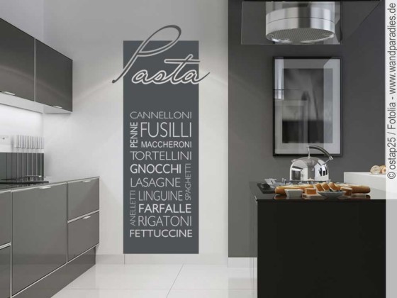 Preview: Wandtattoo Banner Pasta Preview: Wandtattoo Banner Pasta