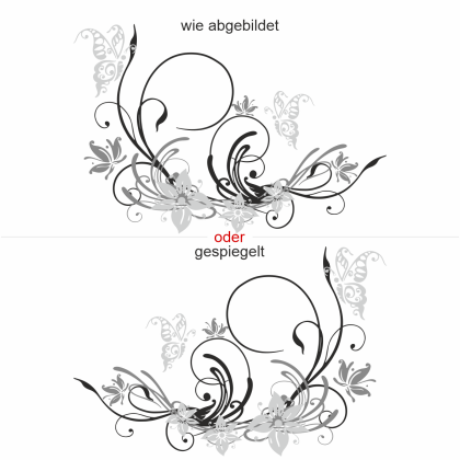 Preview: Wandtattoo Buntes Blumenornament Preview: Wandtattoo Buntes Blumenornament