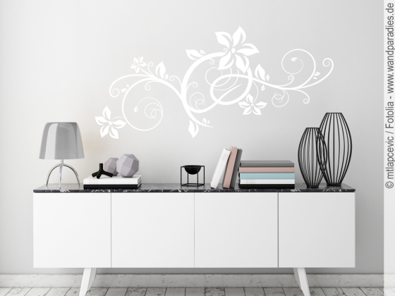 Preview: Wandtattoo Ornament Blüten Preview: Wandtattoo Ornament Blüten