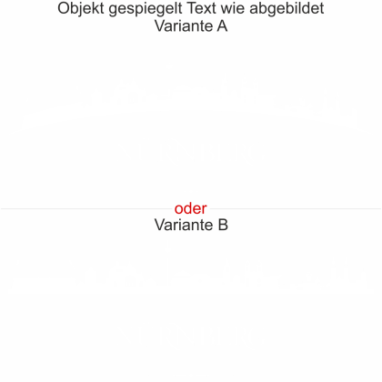 Preview: Wandtattoo Skyline Nürnberg Preview: Die Nürnberger Skyline als Wandaufkleber - Ansicht Ausrichtung und Farbauswahl
