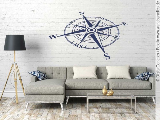 Preview: Wandsticker Windrose Preview: Wandsticker Windrose