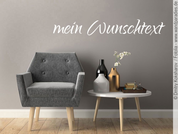 Preview: Wandtattoo Wunschtext Nr. 26 Preview: Wandtattoo Wunschtext Nr. 26