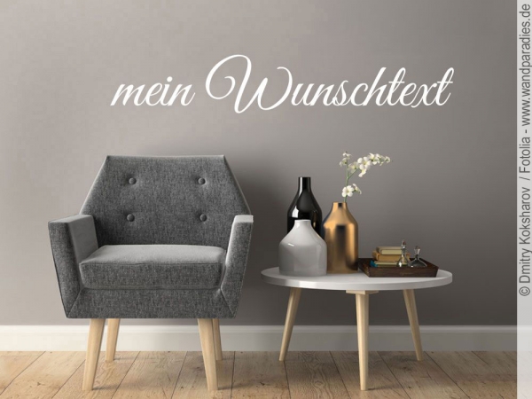 Preview: Wandtattoo Wunschtext Nr. 4 Preview: Wandtattoo Wunschtext Nr. 4