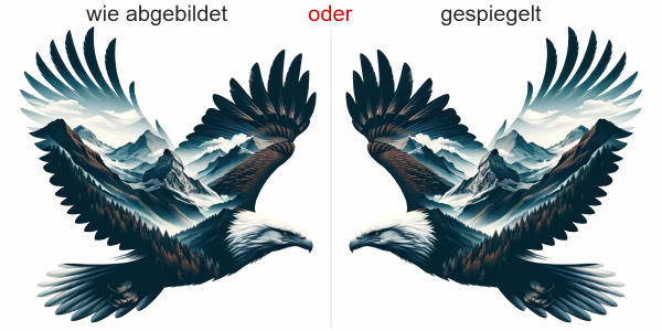 Preview: Wandtattoo Adler Umriss mit Berglandschaft Preview: Wandtattoo Adler Umriss mit Berglandschaft