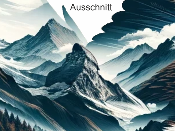Preview: Wandtattoo Adler Umriss mit Berglandschaft Preview: Wandtattoo Adler Umriss mit Berglandschaft