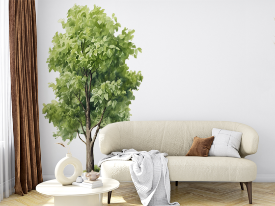 Preview: Wandtattoo Aquarell Laubbaum Preview: Wandtattoo Aquarell Laubbaum