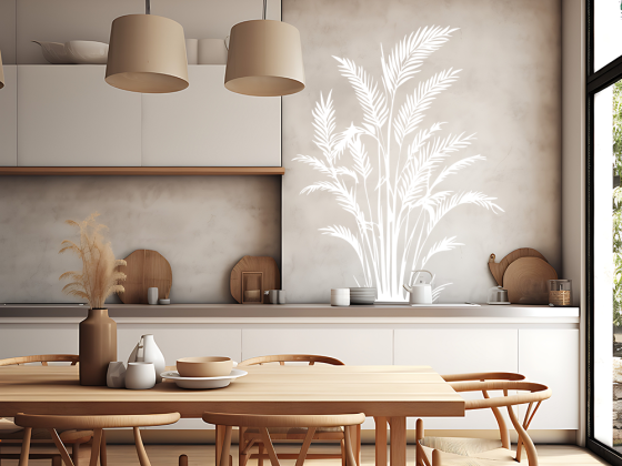 Preview: Wandtattoo Areca Palme Silhouette Preview: Wandtattoo Areca Palme Silhouette - Ansicht Farbauswahl
